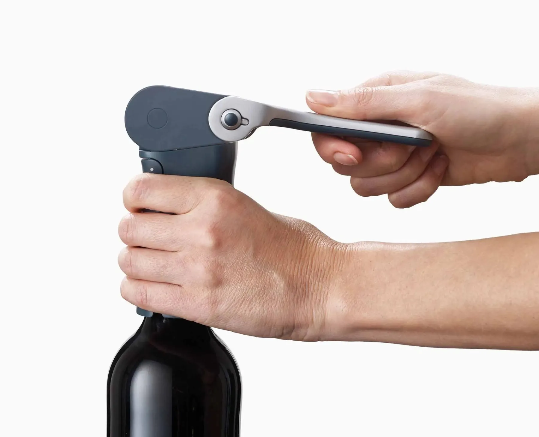 Kitchen Utensils & Gadgets-Joseph Joseph BarWise™ Compact Lever Corkscrew Blue