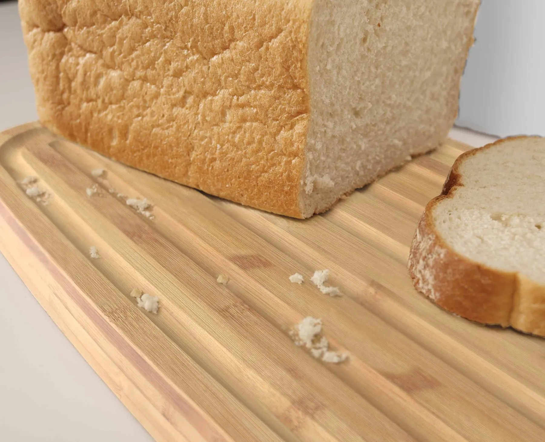 Food Storage-Joseph Joseph Bread Bin with Bamboo Lid White