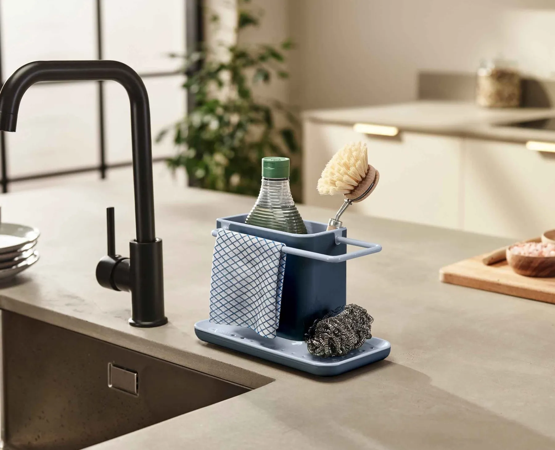 Sink Caddies & Accessories-Joseph Joseph Caddy™ Kitchen Sink Organiser Gray