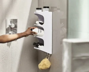 Shower Shelves & Squeegees-Joseph Joseph Capsule™ 4-tier Shower Shelf White