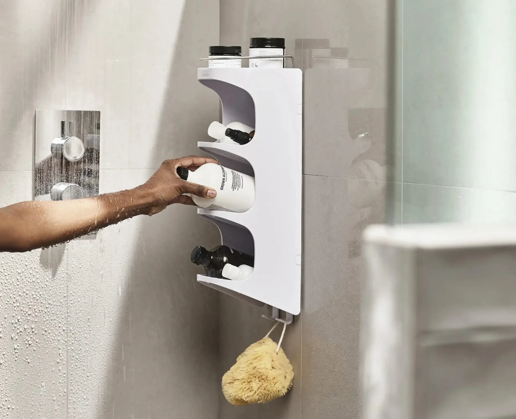 Shower Shelves & Squeegees-Joseph Joseph Capsule™ 4-tier Shower Shelf White