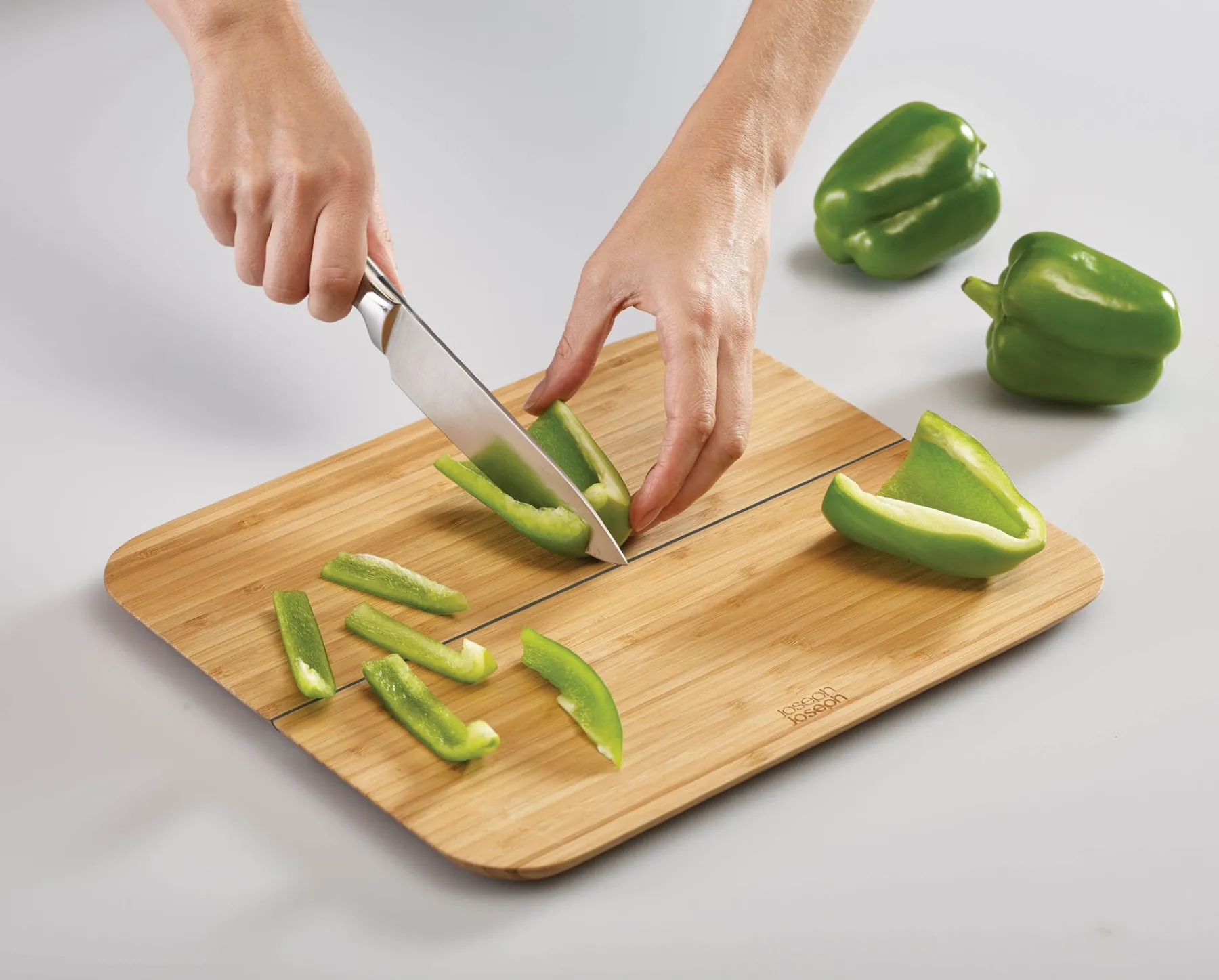 Cutting Boards & Sets-Joseph Joseph Chop2Pot™ Folding Cutting Board Bamboo
