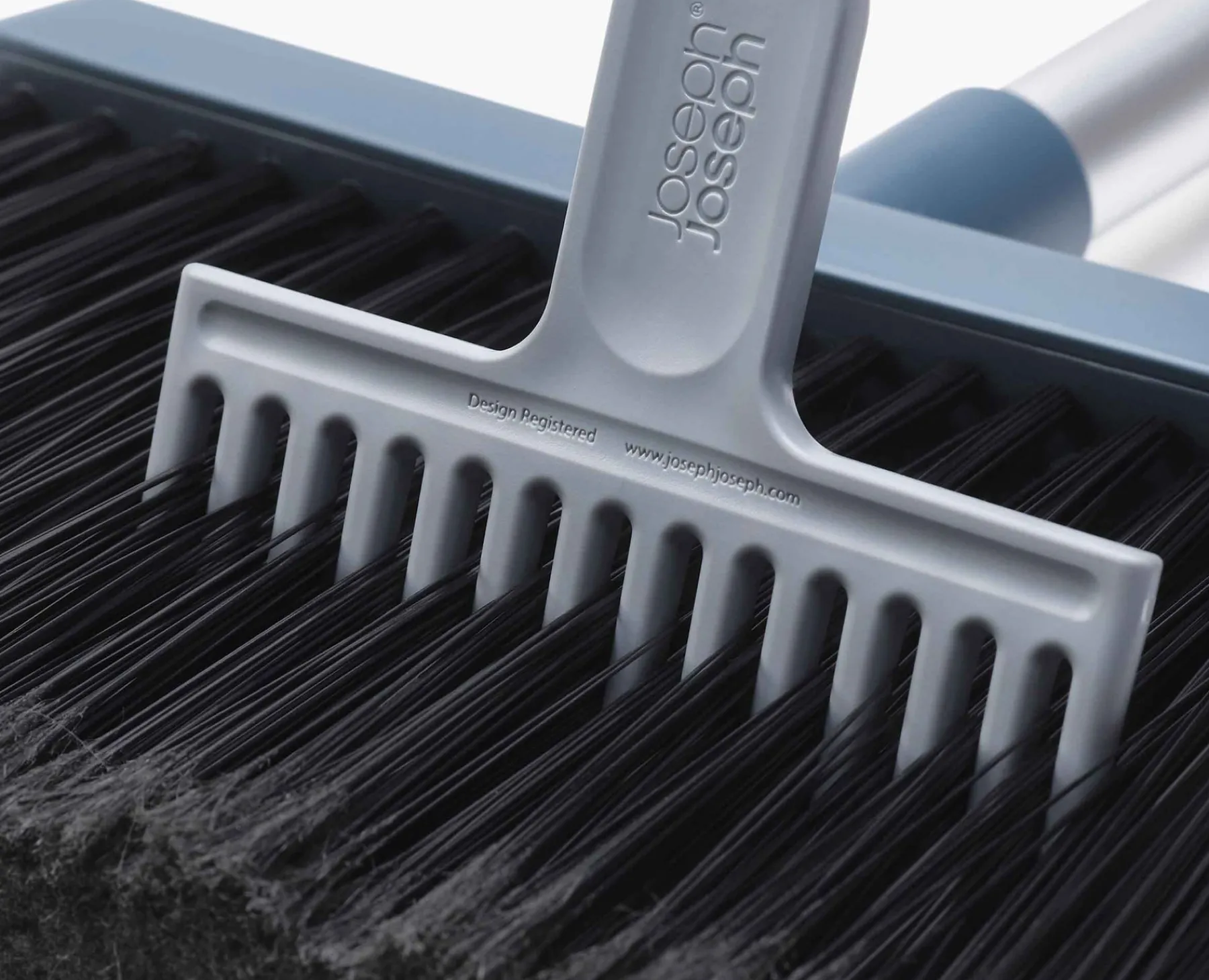 Dustpans, Brushes & Brooms-Joseph Joseph CleanStore Wall-mounted Broom Blue