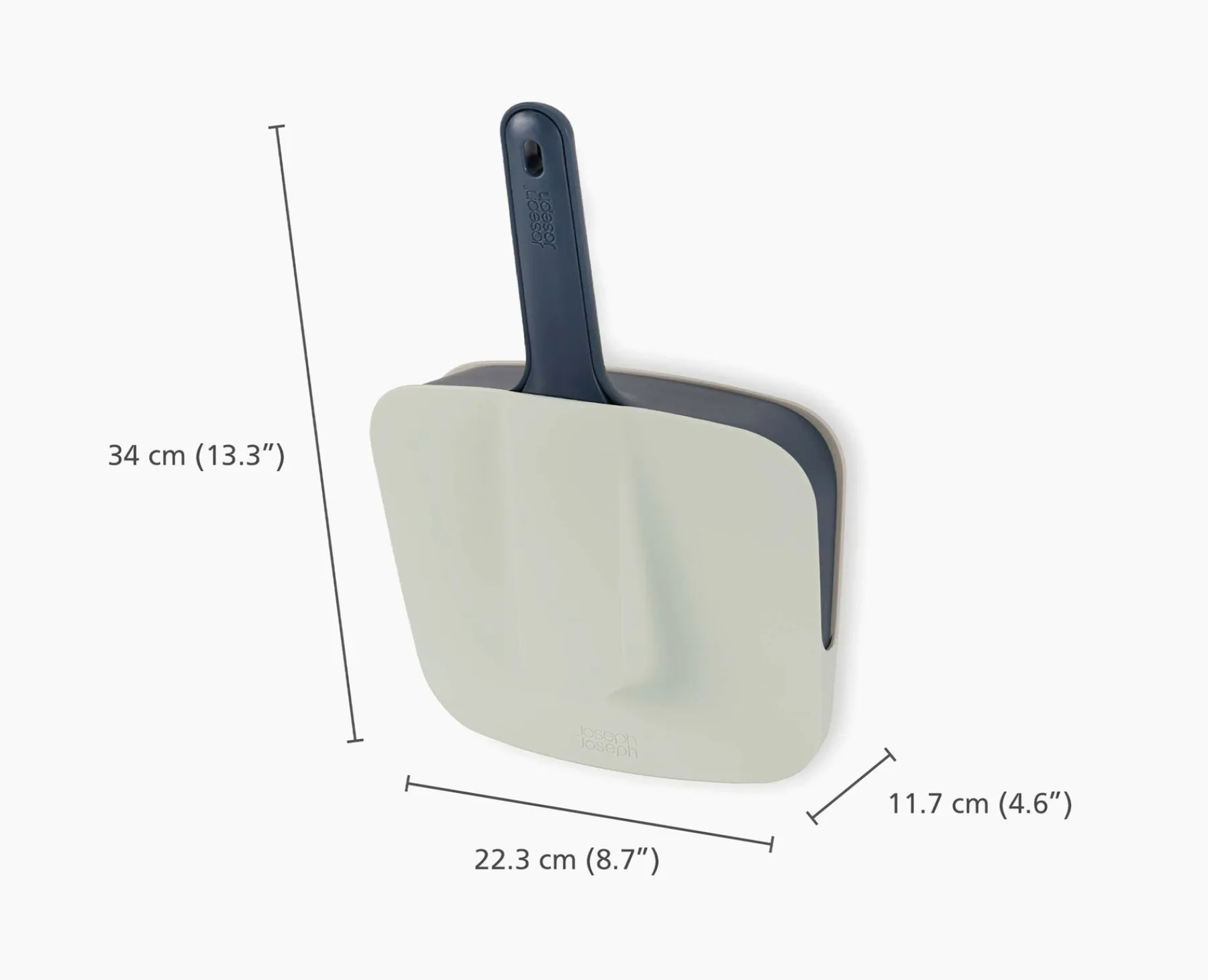 Dustpans, Brushes & Brooms-Joseph Joseph CleanStore Wall-mounted Dustpan & Brush Blue