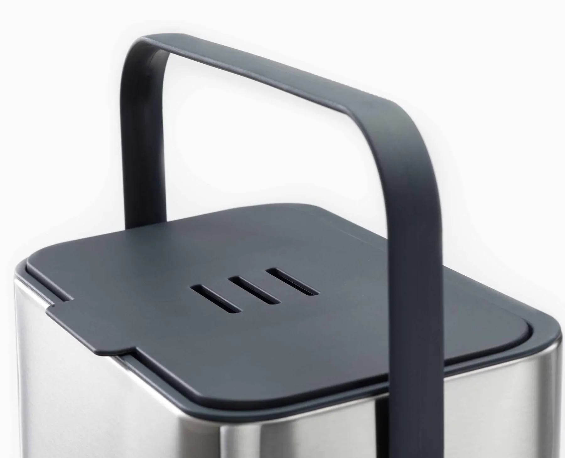 Food Waste Caddies-Joseph Joseph Collect™ 4L Food Waste Caddy Stainless-Steel