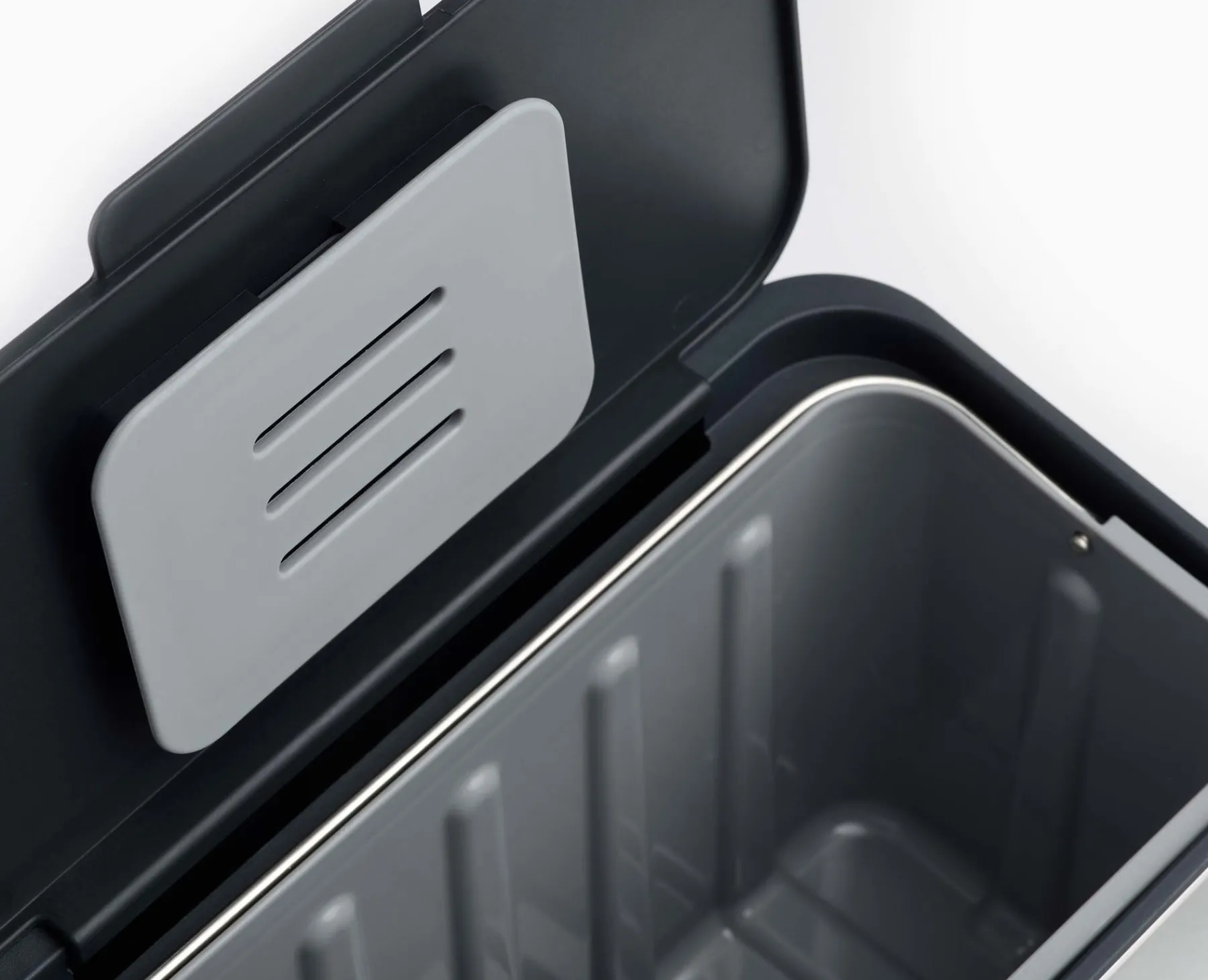 Food Waste Caddies-Joseph Joseph Collect™ 4L Food Waste Caddy Stainless-Steel