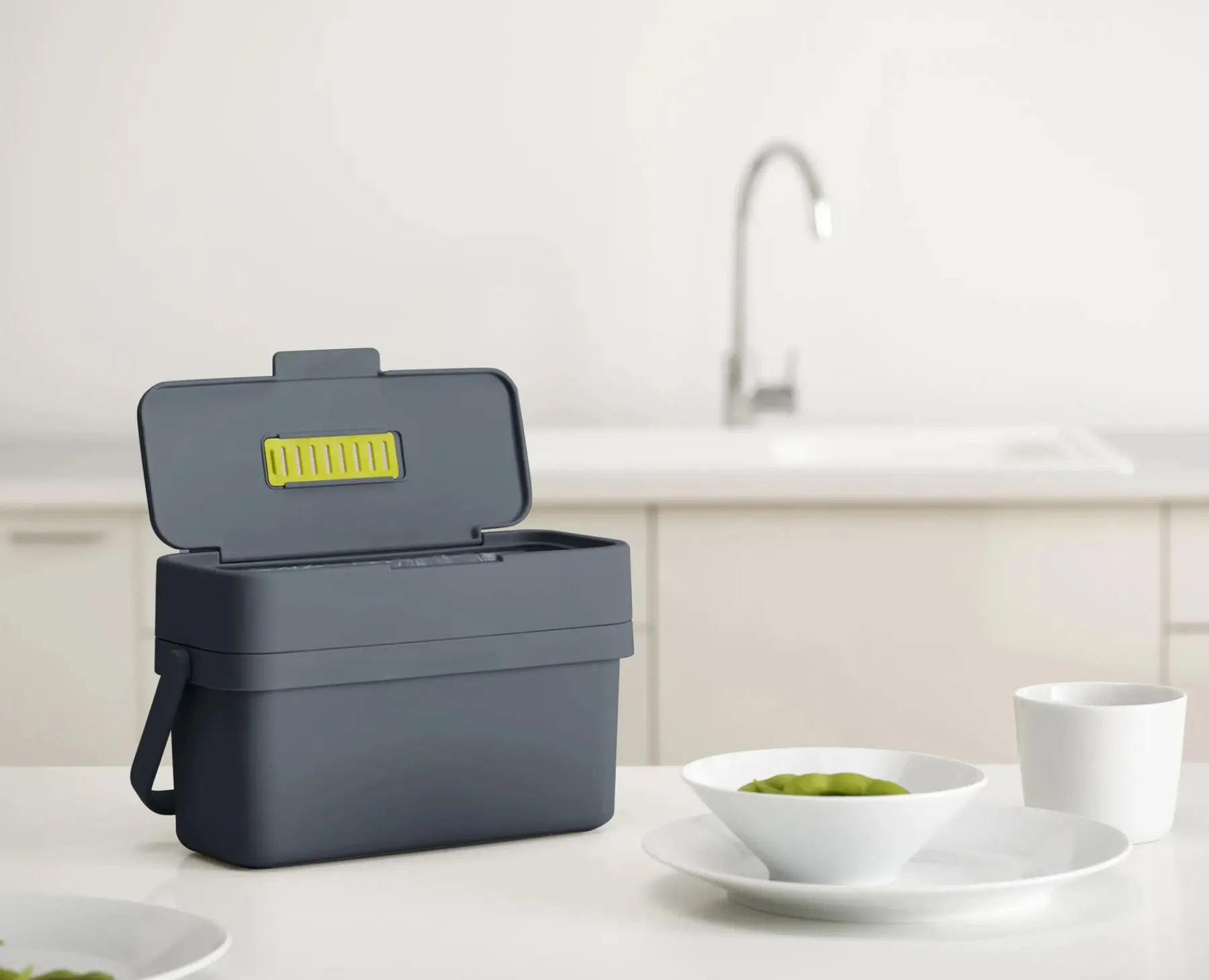Food Waste Caddies-Joseph Joseph Compo™ 4L Food Waste Caddy Gray