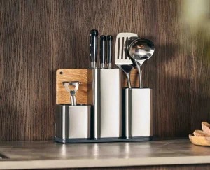 Kitchen Countertop Organizers-Joseph Joseph CounterStore™ Worktop Organizer Stainless-steel