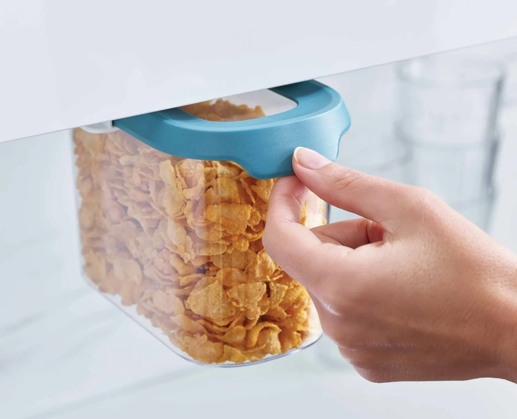 Pantry Organization-Joseph Joseph CupboardStore™ Under-shelf Storage 1.3L Container Set Blue