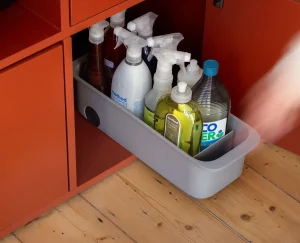 Pantry Organization-Joseph Joseph CupboardStore™ Easy-access Storage Caddy Gray