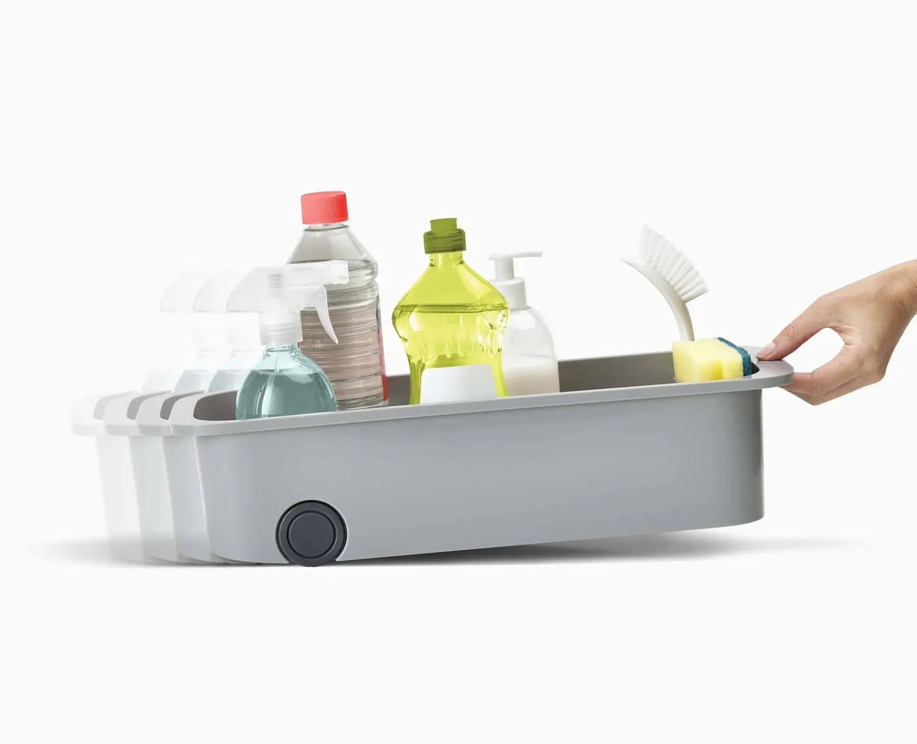 Pantry Organization-Joseph Joseph CupboardStore™ Easy-access Storage Caddy Gray