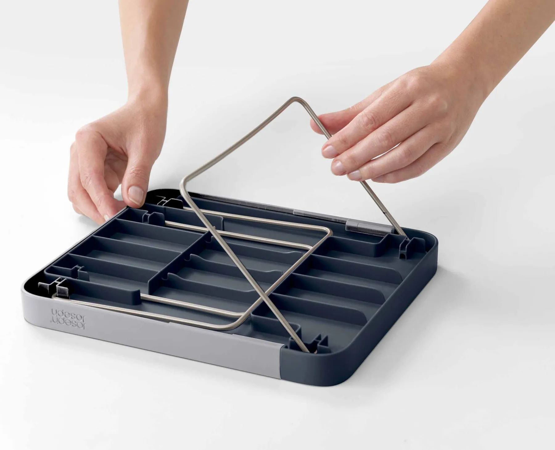 Pantry Organization-Joseph Joseph CupboardStore™ Expandable Shelf Gray