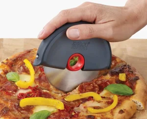 Kitchen Utensils & Gadgets-Joseph Joseph Disc Easy-clean Pizza Cutter Gray