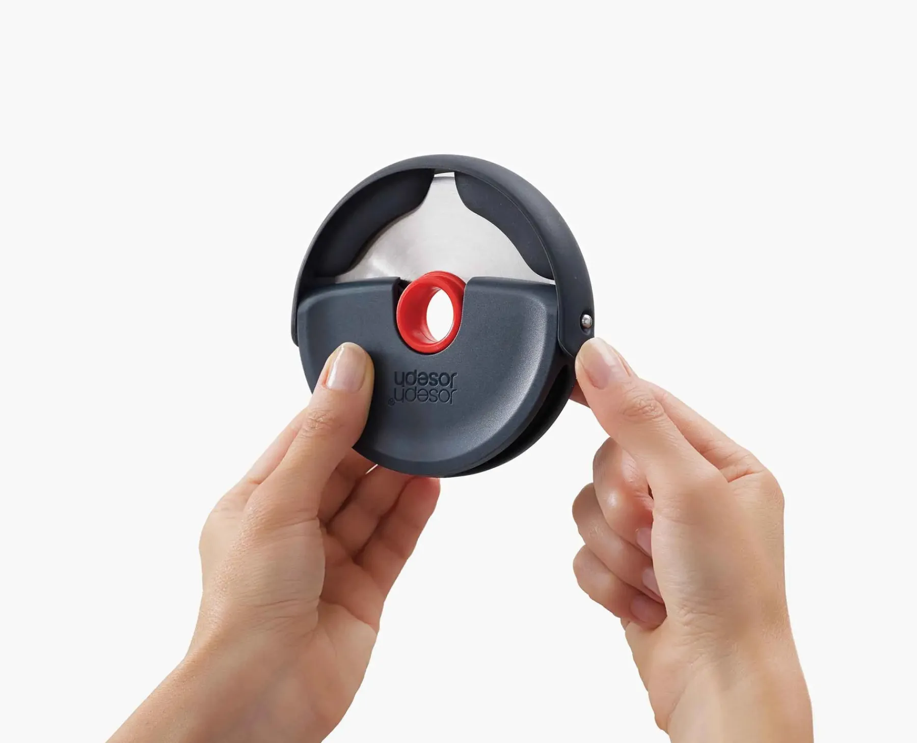Kitchen Utensils & Gadgets-Joseph Joseph Disc Easy-clean Pizza Cutter Gray