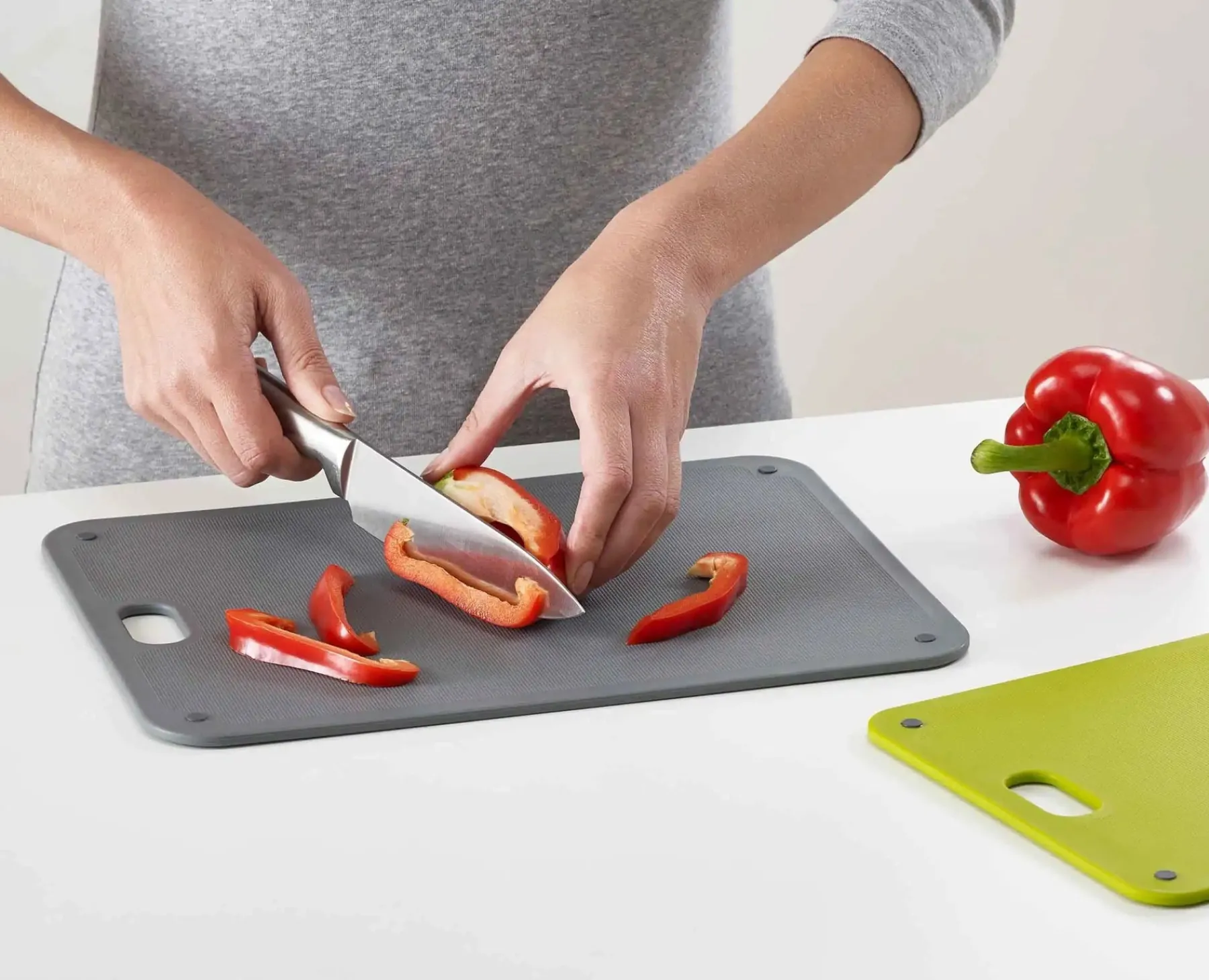 Cutting Boards & Sets-Joseph Joseph DoorStore™ Chop 2-piece Chopping Board Set Gray