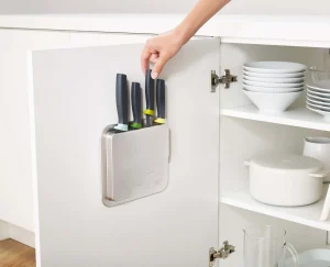 Knives, Knife Sets & Scissors-Joseph Joseph DoorStore™ 4-piece Kitchen Knives Set Opal