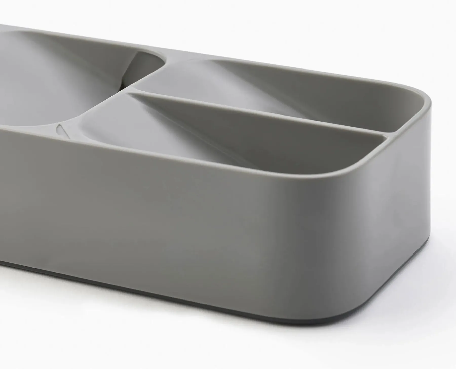 Kitchen Drawer Organizers-Joseph Joseph DrawerStore™ Compact Cutlery Organizer Gray