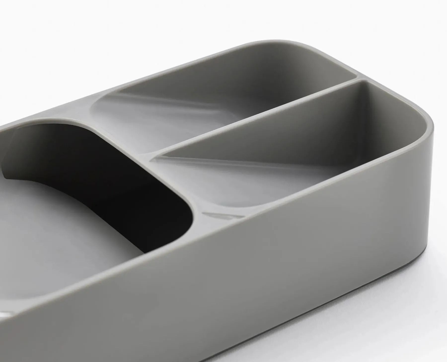 Kitchen Drawer Organizers-Joseph Joseph DrawerStore™ Compact Cutlery Organizer Gray
