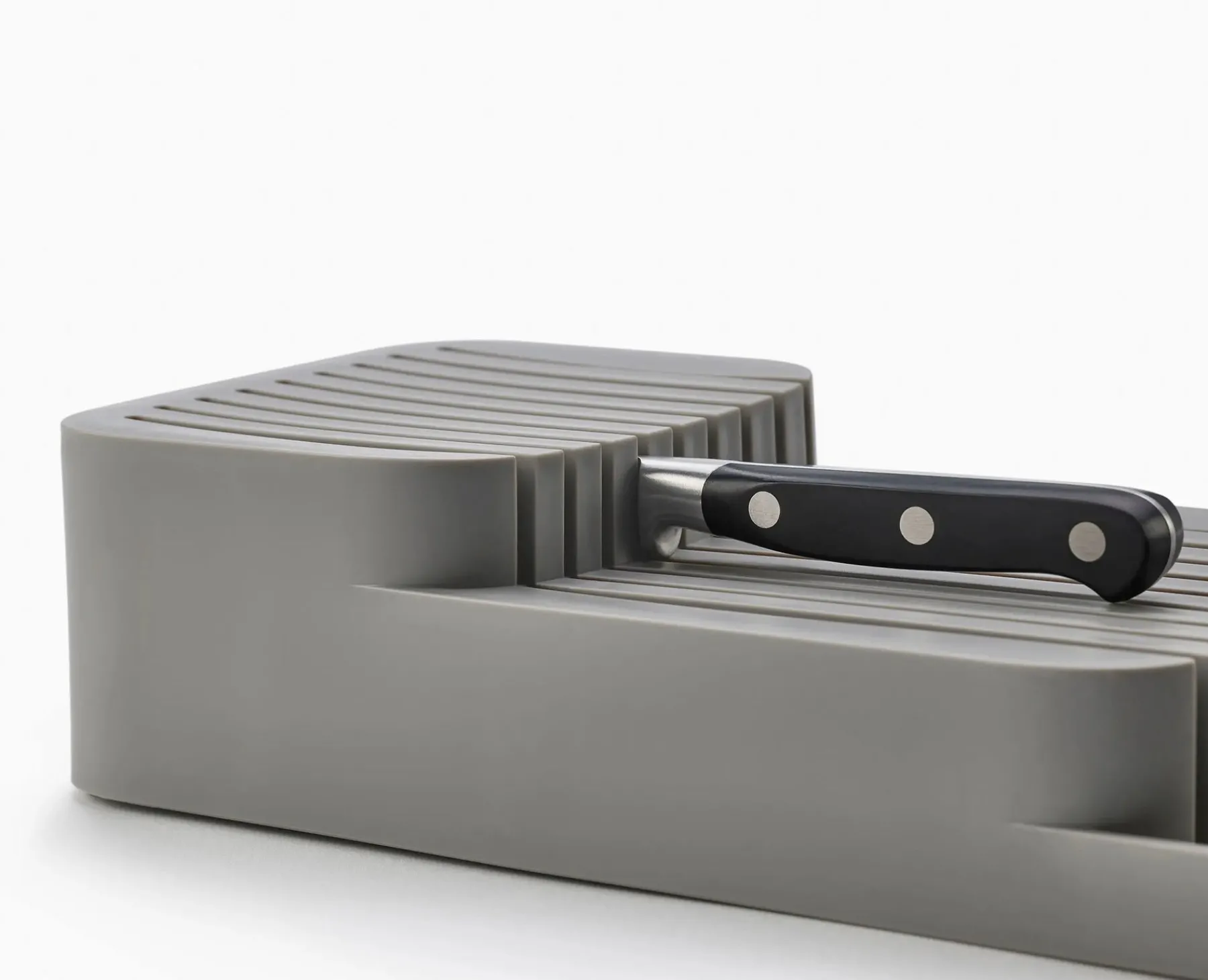 Kitchen Drawer Organizers-Joseph Joseph DrawerStore™ Compact Knife Organizer Gray