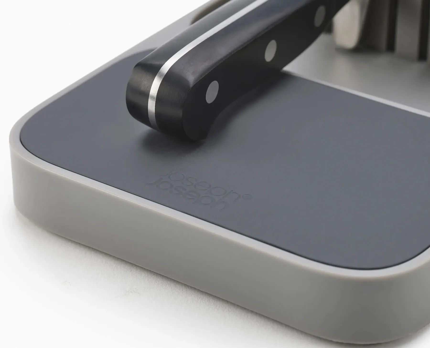 Kitchen Drawer Organizers-Joseph Joseph DrawerStore™ Compact Knife Organizer Gray