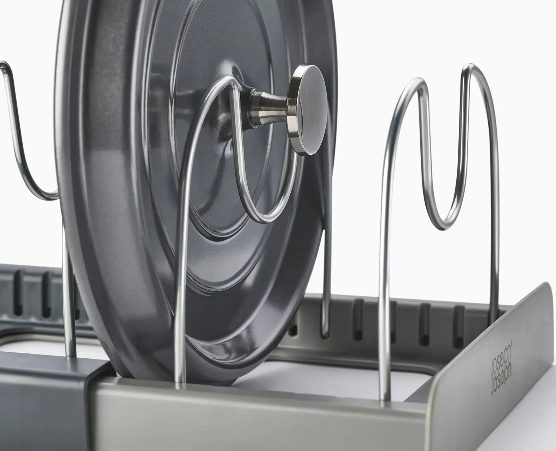Kitchen Drawer Organizers-Joseph Joseph DrawerStore™ Expanding Cookware Organizer Gray