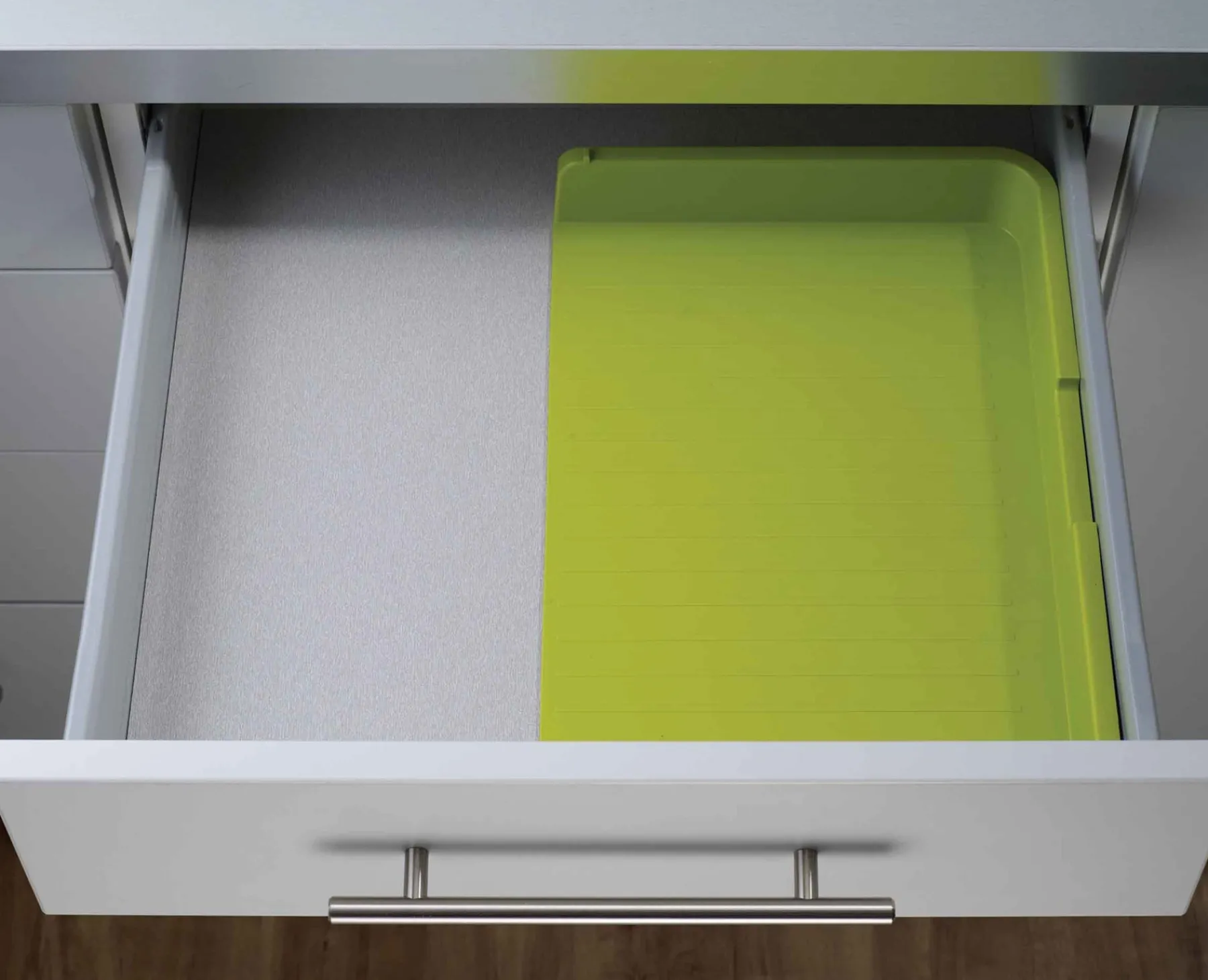Kitchen Drawer Organizers-Joseph Joseph DrawerStore™ Expandable Cutlery Tray Green