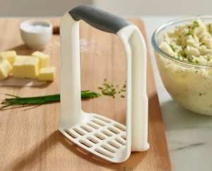 Kitchen Utensils & Gadgets-Joseph Joseph Easy-Mash™ Potato Masher White