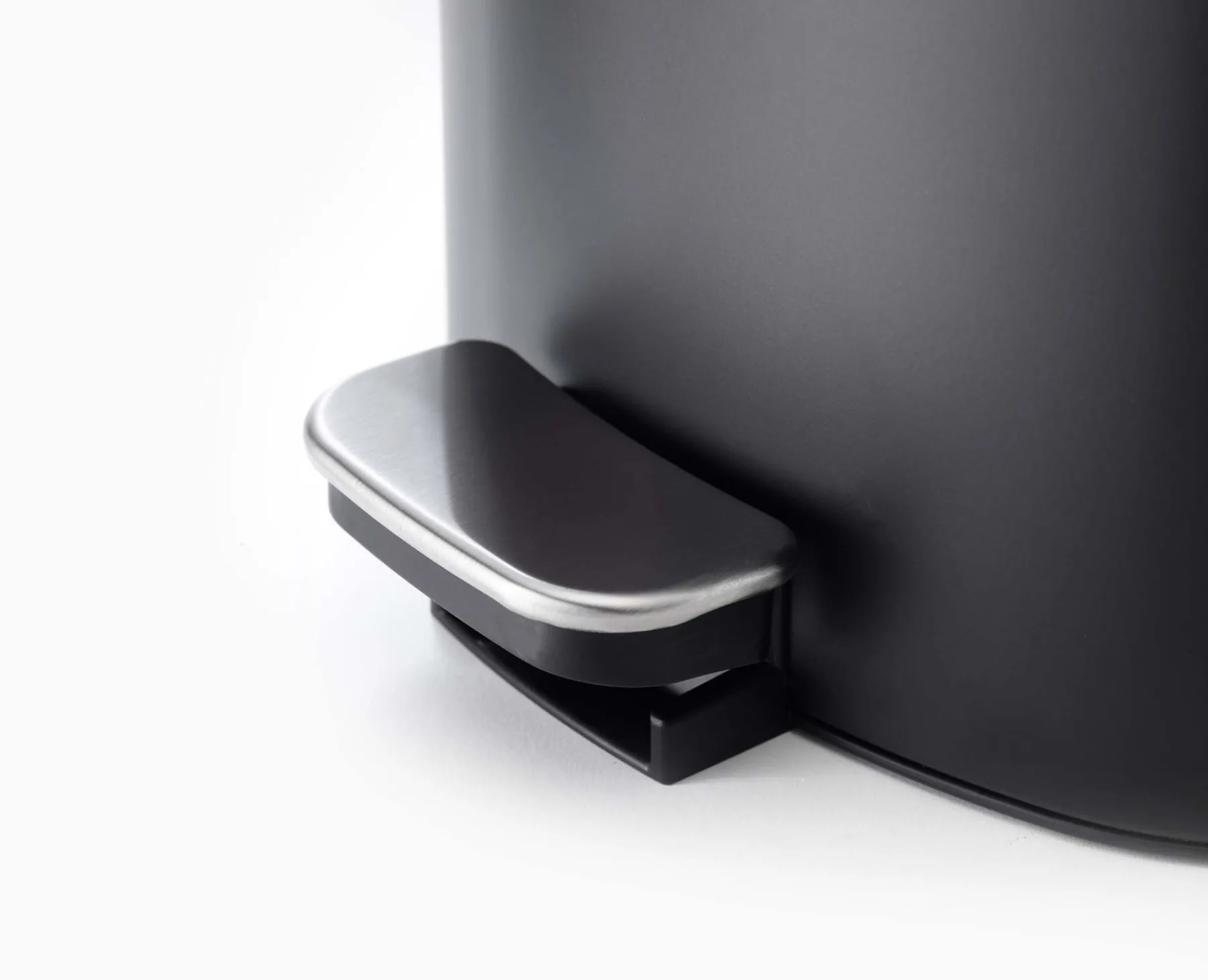 Bathroom Trash Cans | Bathroom Trash Cans-Joseph Joseph EasyStore™ 5L Matt Pedal Trash Can Black
