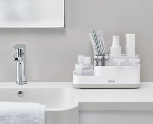Bathroom Storage Containers-Joseph Joseph EasyStore™ Bathroom Storage Caddy Light gray