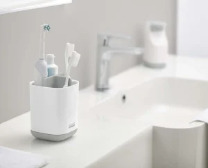 Toothbrush Holders-Joseph Joseph EasyStore™ Toothbrush Holder Light gray