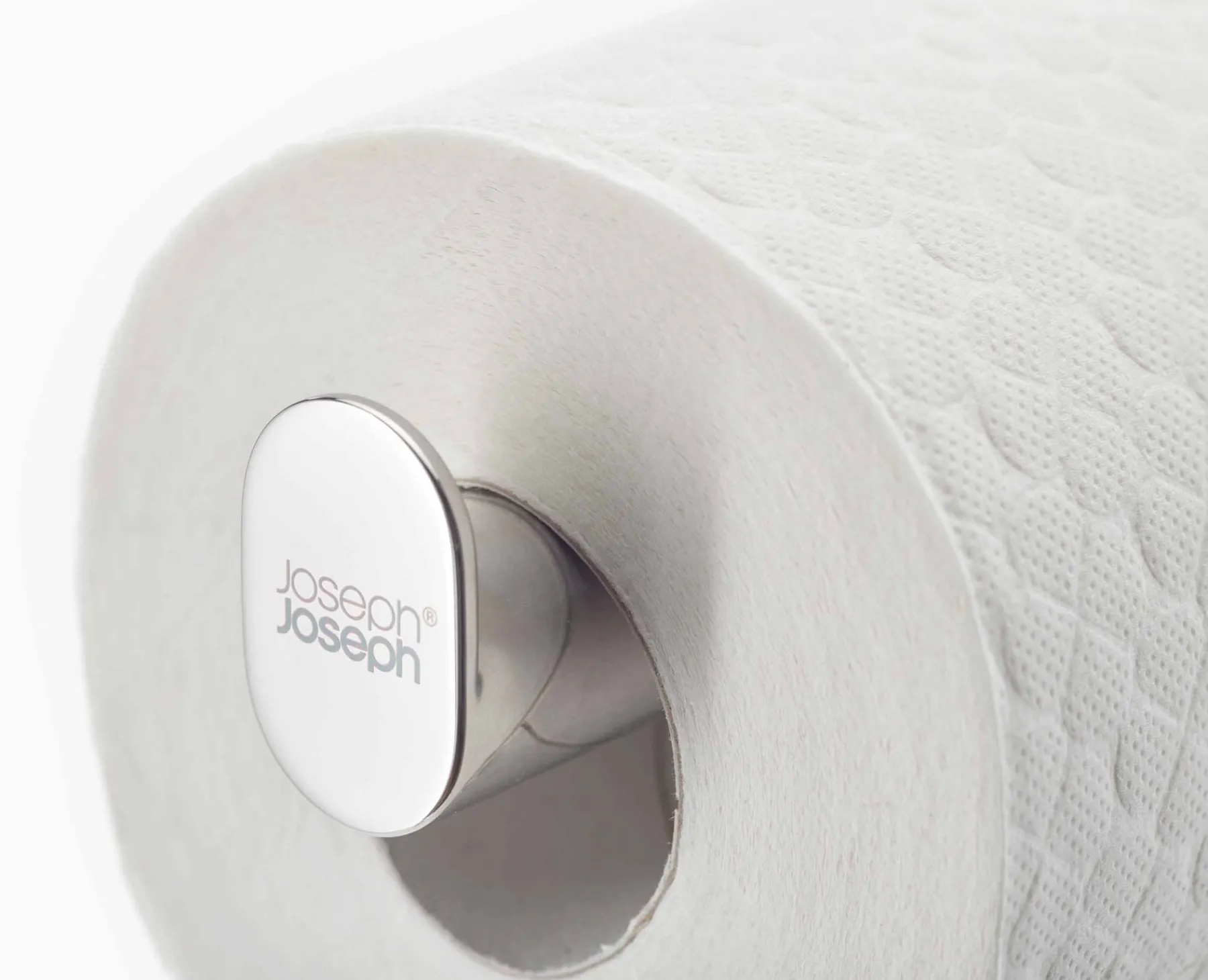 Toilet Paper Holders & Toilet Brushes-Joseph Joseph EasyStore™ Luxe 2-in-1 Toilet Paper Stand Stainless-steel