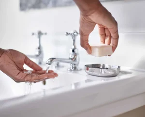 Soap Dishes & Dispensers-Joseph Joseph EasyStore™ Luxe Soap Dish Stainless-steel