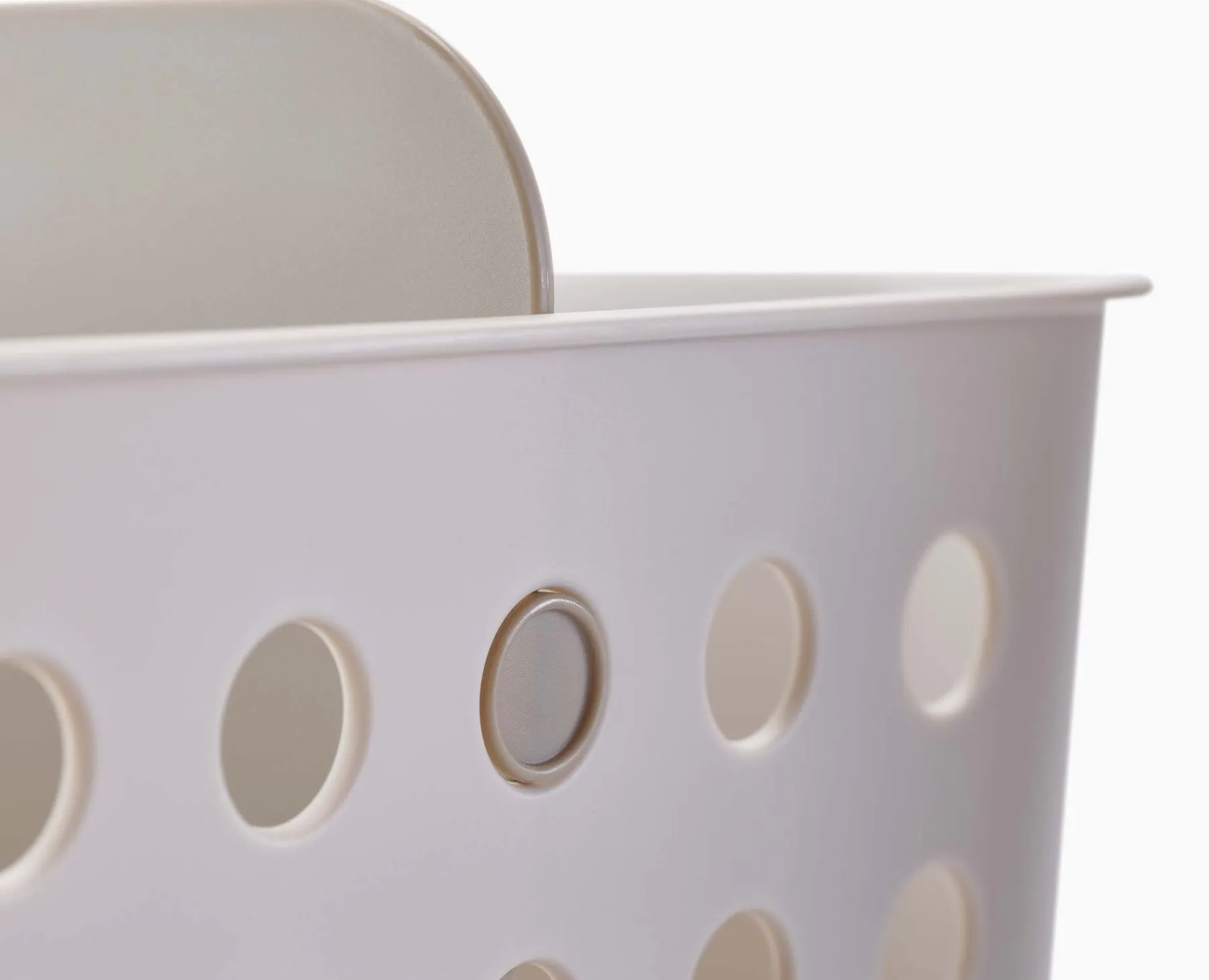 Bathroom Storage Containers-Joseph Joseph EasyStore™ Slimline Bathroom Storage Basket Ecru