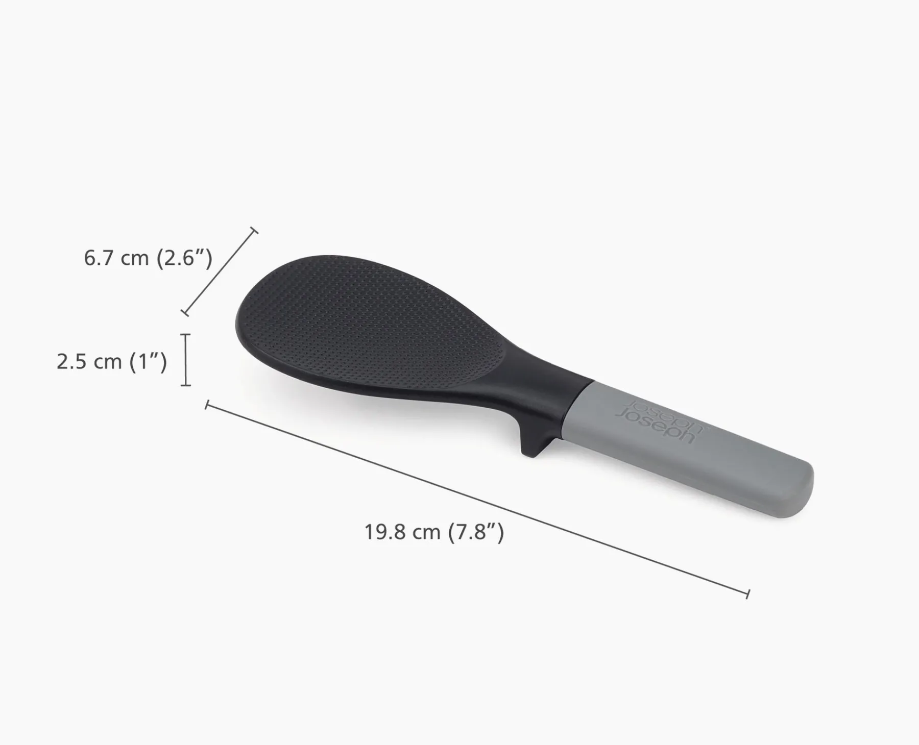 Kitchen Utensils & Gadgets-Joseph Joseph Elevate™ Fusion Rice Spoon Black