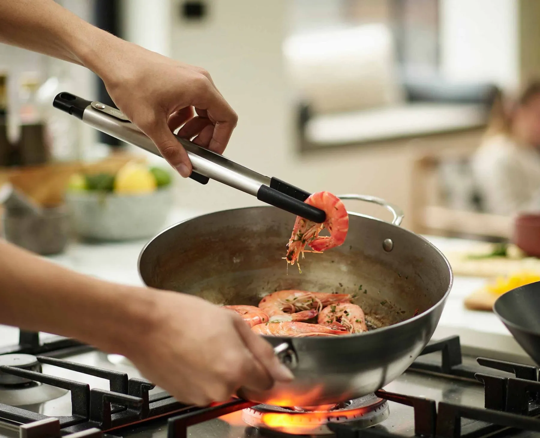 Kitchen Utensils & Gadgets-Joseph Joseph Elevate™ Fusion Precision Tongs Stainless-Steel
