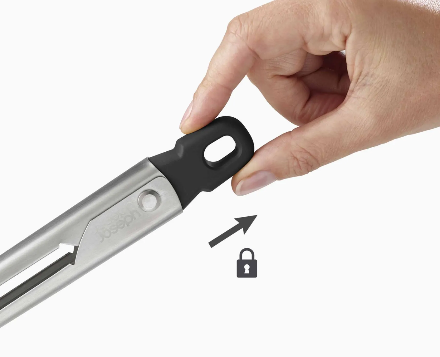 Kitchen Utensils & Gadgets-Joseph Joseph Elevate™ Fusion Precision Tongs Stainless-Steel