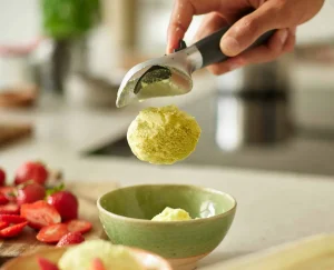 Kitchen Utensils & Gadgets-Joseph Joseph Elevate™ Ice-cream Scoop Gray