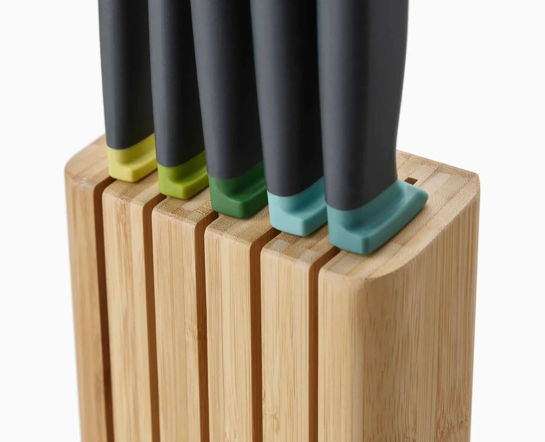 Knives, Knife Sets & Scissors-Joseph Joseph Elevate™ Knives 5-piece Set Bamboo