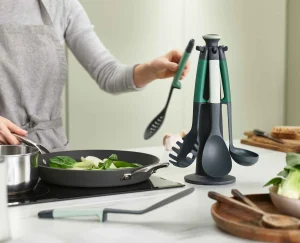Kitchen Utensils & Gadgets-Joseph Joseph Elevate™ 6-piece Utensil Set - Editions Green