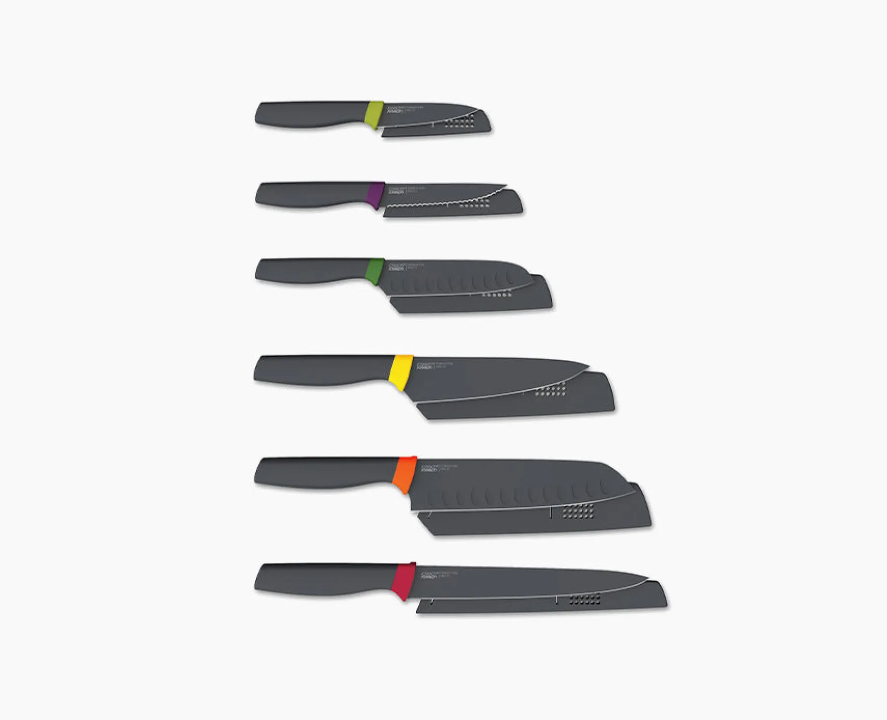 Knives, Knife Sets & Scissors-Joseph Joseph Elevate™ 6-piece Multicolor Knives Set Multicolour