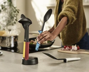 Kitchen Utensils & Gadgets-Joseph Joseph Elevate™ Slim 4-piece Utensil Set with Storage Stand Multicolour