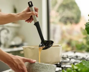 Kitchen Utensils & Gadgets-Joseph Joseph Elevate™ Silicone Ladle Stainless-Steel