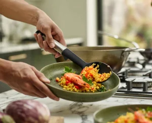 Kitchen Utensils & Gadgets-Joseph Joseph Elevate™ Silicone Solid Spoon Stainless-Steel