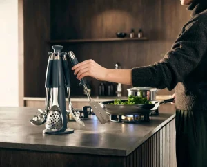 Kitchen Utensils & Gadgets-Joseph Joseph Elevate™ Steel Utensils Carousel Set Stainless-steel