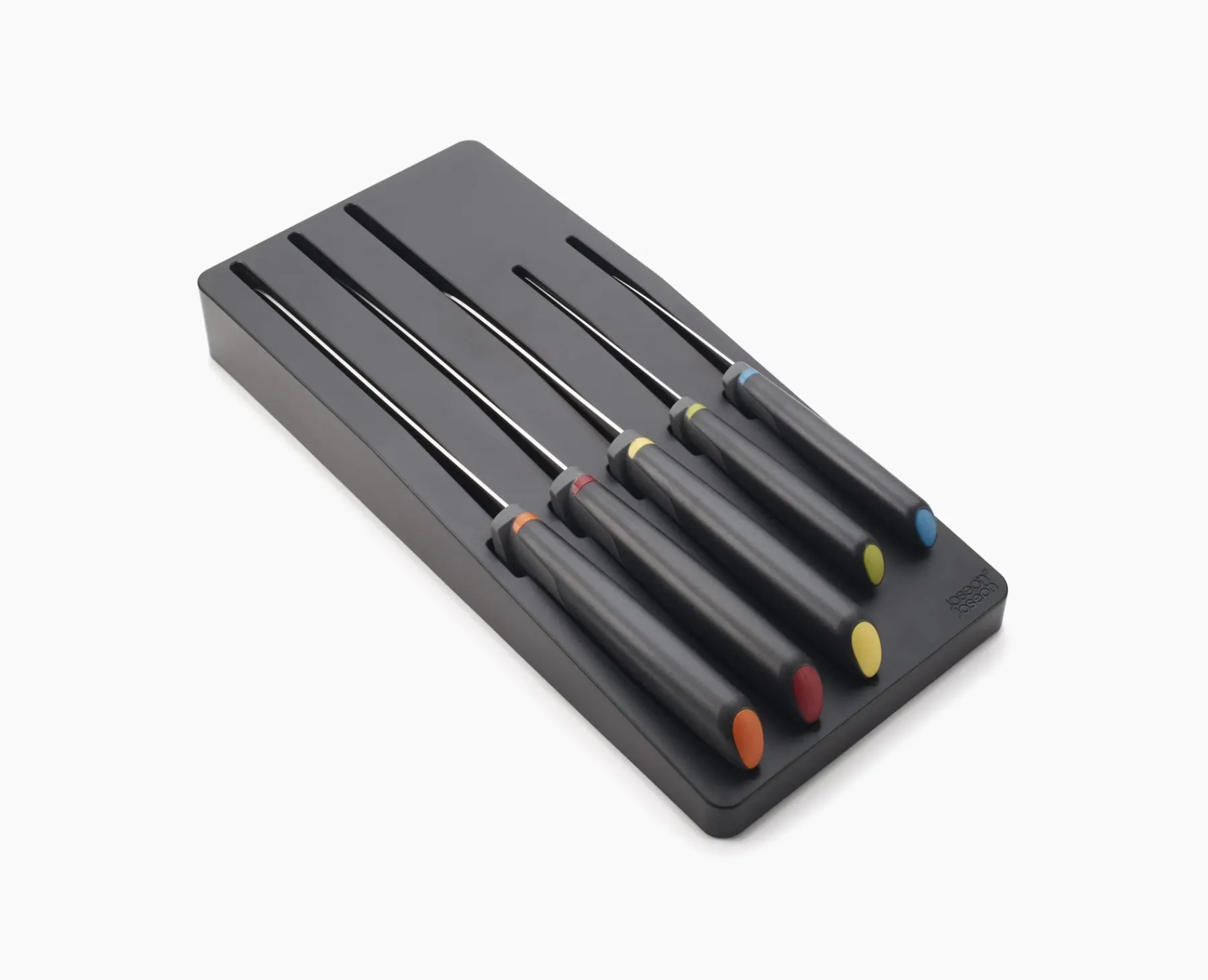 Knives, Knife Sets & Scissors-Joseph Joseph Elevate™ Store 5-piece Knife Set with In-drawer Storage Tray Multicolour