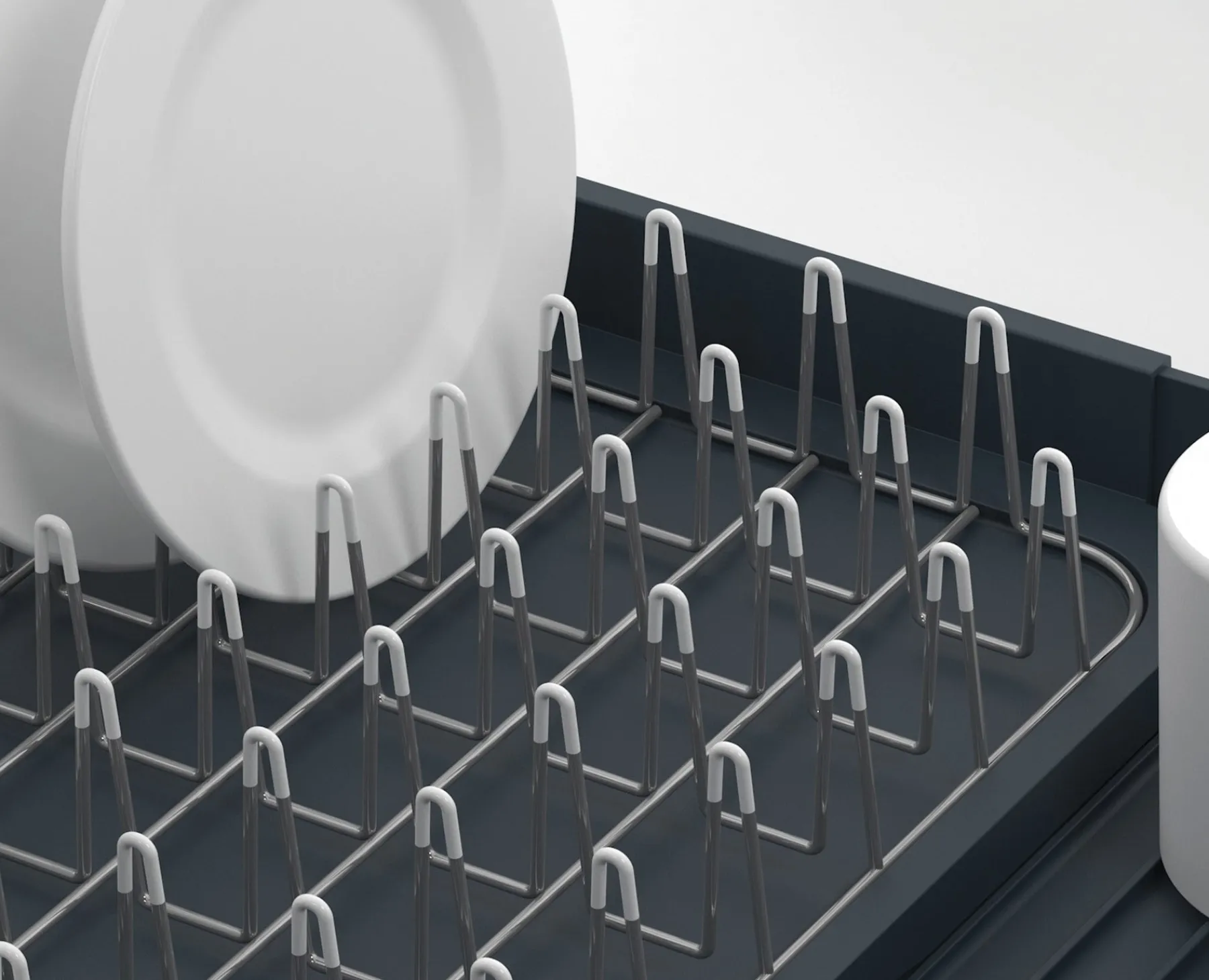 Dish Racks & Drainers-Joseph Joseph Extend™ Expandable Dish Drainer Gray