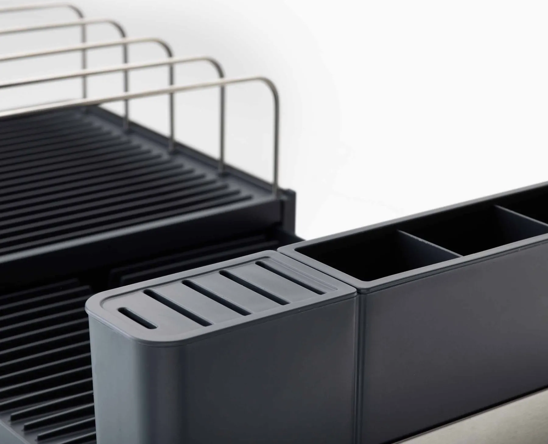 Dish Racks & Drainers-Joseph Joseph Extend™ Max Expandable Dish Drainer Stainless-steel
