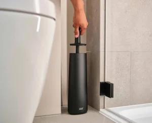 Toilet Paper Holders & Toilet Brushes-Joseph Joseph Flex™ 360 Matt Toilet Brush Black