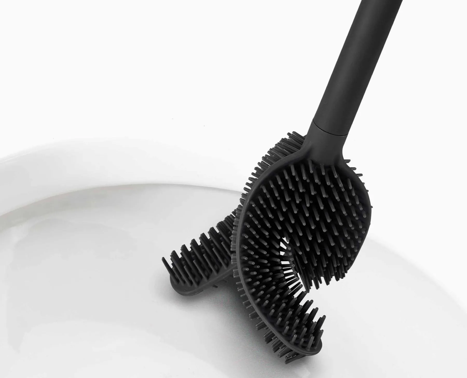 Toilet Paper Holders & Toilet Brushes-Joseph Joseph Flex™ 360 Matt Toilet Brush Black