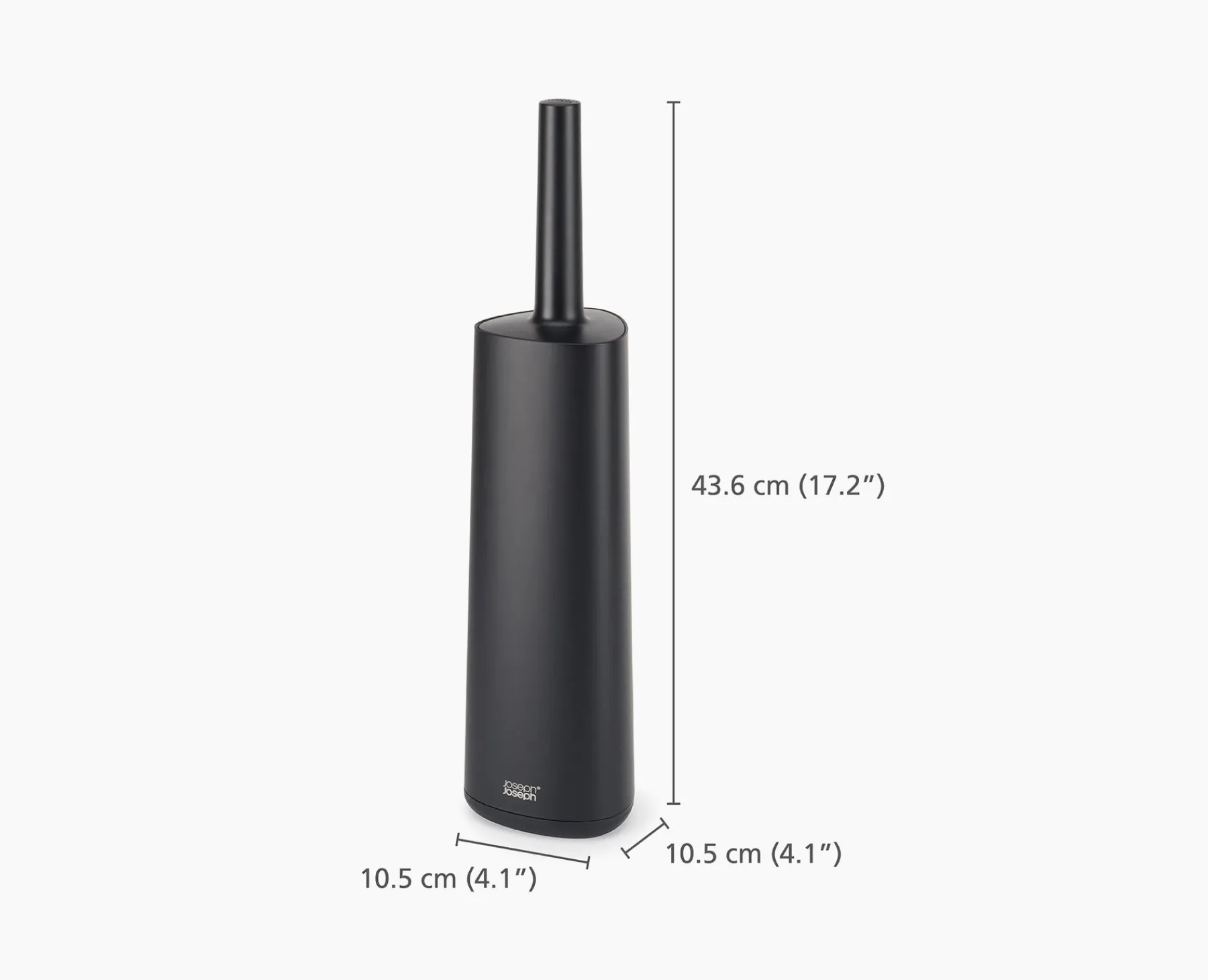 Toilet Paper Holders & Toilet Brushes-Joseph Joseph Flex™ 360 Matt Toilet Brush Black